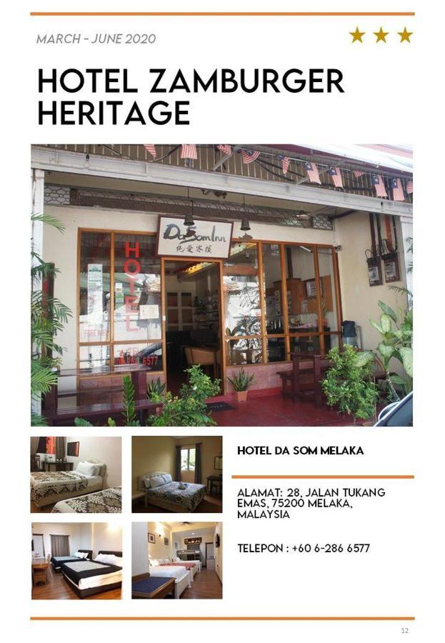 Hotel Zamburger Heritage Melaka Exteriör bild
